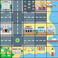 Тематическое поле-маршрутизатор  для мини-робота «На берегу моря» - «globural.ru» - Чайковский