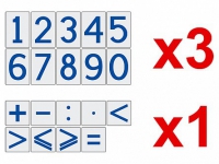 Комплект магнитов (демонстрационных) для школьной доски "Цифры и знаки" - «globural.ru» - Чайковский