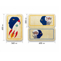 Набор стеновых панелей «Мы в Космосе - Белка и Стрелка» - «globural.ru» - Чайковский