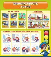 Стенд "Безопасность детей" (вариант 1) - «globural.ru» - Чайковский