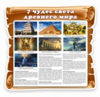 Стенд "Семь чудес света" - «globural.ru» - Чайковский