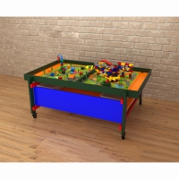 STEAM Многофункциональный стол Весёлые пчёлки оранжевый - «globural.ru» - Чайковский