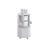 Тумба поворотная Робот-Робик (серый/белый) - «globural.ru» - Чайковский