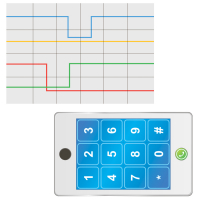 Тематическое поле-маршрутизатор «Цветные линии» / «Телефон» для мини-робота Bee-Bot - «globural.ru» - Чайковский