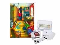 Магнитно-маркерный плакат "Детская комната" с набором магнитных карточек + методические рекомендации (иностранный язык) - «globural.ru» - Чайковский