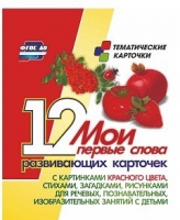 Тематические карточки "Мои первые слова" (красный цвет) - «globural.ru» - Чайковский