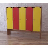 Шкаф 5-секционный с нишей под скамью "Яркое детство" - «globural.ru» - Чайковский