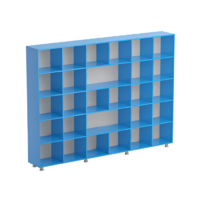 Шкаф-стеллаж без дверок (серый/синий) - «globural.ru» - Чайковский