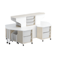 Модуль-стеллаж "Робот-Робик 002" (дуб молочный/белый) - «globural.ru» - Чайковский