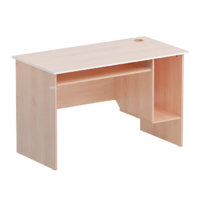 Стол преподавателя компьютерный 900х600х760 (бук/белый) - «globural.ru» - Чайковский