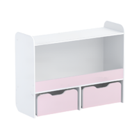 Стеллаж для игрушек и пособий "Росток 1" (белый/зефир) - «globural.ru» - Чайковский