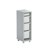 Стеллаж с лотками Робик 001 (серый) - «globural.ru» - Чайковский