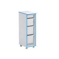 Стеллаж с лотками Робик 001 (белый) - «globural.ru» - Чайковский