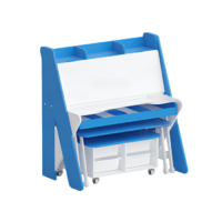 Набор мебели «Конструкторское бюро» (белый/синий) - «globural.ru» - Чайковский