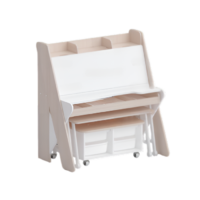 Набор мебели «Конструкторское бюро» (дуб молочный/белый) - «globural.ru» - Чайковский