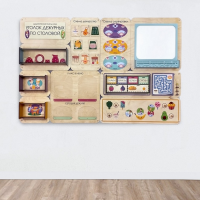 Дидактическая настенная панель «Уголок дежурных по столовой» - «globural.ru» - Чайковский