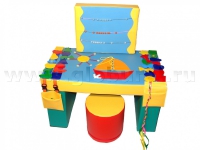 Дидактический стол с пуфиком вариант 2 (ВИК) - «globural.ru» - Чайковский