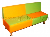 Диван «Полосатик» на хромированных ножках (ВИК) - «globural.ru» - Чайковский