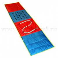 Сенсорная дорожка №1  (фракции песка, гороха. пуговицы, канат) - «globural.ru» - Чайковский