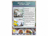 Стенд "Правила ухода за посудой" - «globural.ru» - Чайковский