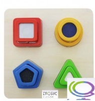 Панель "Тактильные геометрические фигуры" - «globural.ru» - Чайковский