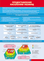 Таблица Предоставление населению убежищ 1000*1400 винил - «globural.ru» - Чайковский