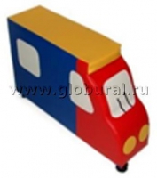 Напольная мягкая игрушка "Грузовик" каталка - «globural.ru» - Чайковский