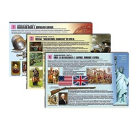 Комплект таблиц по истории раздаточных "Новая история. Часть1" (цвет., лам., формат А4, 6 штук) - «globural.ru» - Чайковский