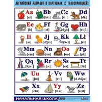 Таблица демонстрационная "Английский алфавит в картинках"(100x140) - «globural.ru» - Чайковский