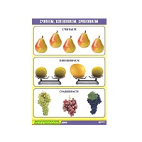 Таблица демонстрационная "Считаем, взвешиваем, сравниваем" (винил 70x100) - «globural.ru» - Чайковский