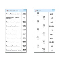 Комплект карточек (10) "Обучающий калейдоскоп. Сложение и вычитание в столбик" - «globural.ru» - Чайковский