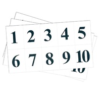 Набор цифр от 1 до 10 (для начальной школы) - «globural.ru» - Чайковский