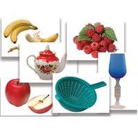 Набор предметных картинок "Фрукты, ягоды, орехи. Посуда" - «globural.ru» - Чайковский