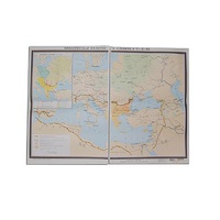 Учебная карта "Византийская империя и славяне в VI - ХI в.в. 1040*1420 мм" (матовое, 2-стороннее лам.) - «globural.ru» - Чайковский