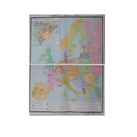 Учебная карта "Европа 1924-1939 гг" 1050*1420 мм (матовое, 2-стороннее лам.) - «globural.ru» - Чайковский