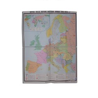 Учебная карта "Европа после 1-ой мировой войны" 1400*1060 мм (матовое, 2-стороннее лам.) - «globural.ru» - Чайковский