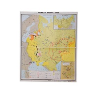 Учебная карта "Российская империя в 18 в." (матовое, 2-стороннее лам.) - «globural.ru» - Чайковский