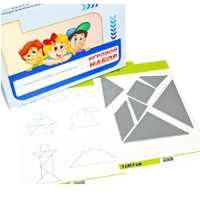 Игровой набор "Танграм" (с комплектом карточек) - «globural.ru» - Чайковский