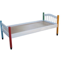 Кровать детская "Карандаш" 1400х600х600 настил ДВП  - «globural.ru» - Чайковский