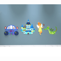 Комплект бизибордов "В сказочном королевстве 4 в 1" - «globural.ru» - Чайковский