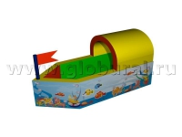 Сухой бассейн "Кораблик" с шелкографией - «globural.ru» - Чайковский