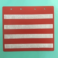 Красный лист-вкладыш в папку ПЕКС БОЛЬШАЯ  для карточек 4*4 см - «globural.ru» - Чайковский