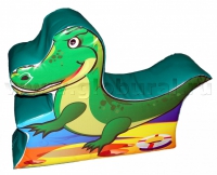 Напольная игрушка "Крокодил" с шелкографией (ВИК) - «globural.ru» - Чайковский