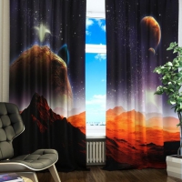 Комплект светонепроницаемых штор "Марсианская одиссея" - «globural.ru» - Чайковский