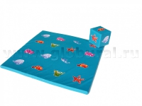 Игровой детский мат «Море» с кубиком (ВИК) - «globural.ru» - Чайковский