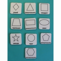 Набор карточек "Геометрические фигуры" - «globural.ru» - Чайковский