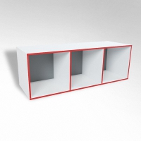 Открытая настенная полка-3-х секционная ТР3 ЛДСП  - «globural.ru» - Чайковский