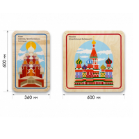 Набор стеновых панелей «Памятные места России - Кижи, Москва» - «globural.ru» - Чайковский