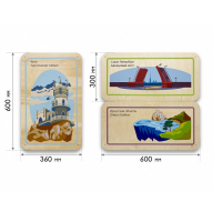 Набор стеновых панелей «Памятные места России - Ялта, Санкт-Петербург, Иркутск» - «globural.ru» - Чайковский