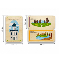 Набор стеновых панелей «Памятные места России - Владимир, Республика Коми, Камчатка» - «globural.ru» - Чайковский